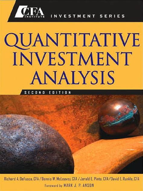 Quantitative Investment Analysis - PDF Free Download - Donuts