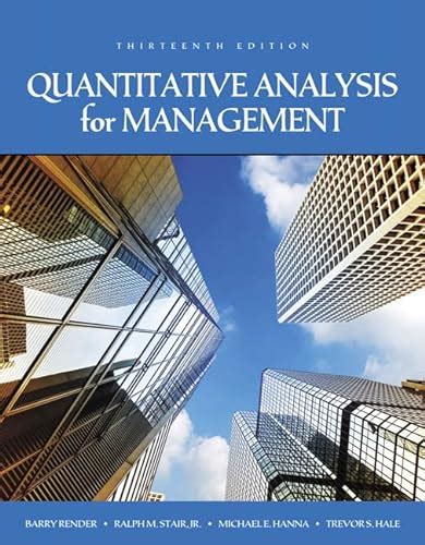 Quantitative analysis for management render stair hanna 10th edition solutions manual. - Palazzo italiano dal secolo 11 al secolo 19..
