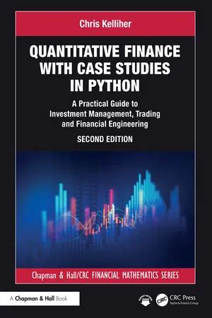 Quantitative finance python book.  It provides objective and reproduci...