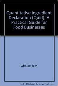 Quantitative ingredient declaration quid a practical guide for food businesses. - Daewoo refrigerator wiring diagram repair manual.