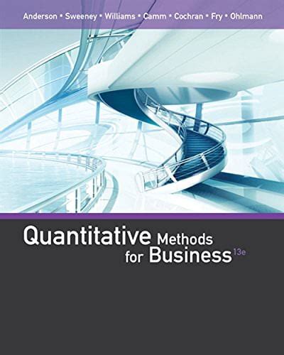 Quantitative methods for business 11th edition solution manual free. - Handbook of economic forecasting volume 1.