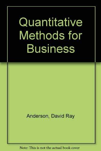 Full Download Quantitative Methods For Business By David R Anderson