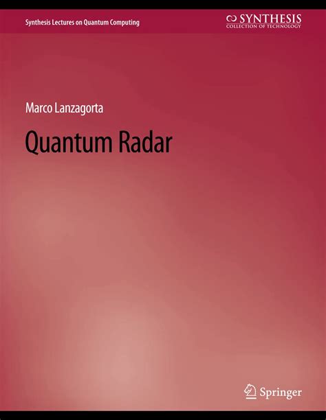 Quantum Radar Synthesis Lectures On Quantum Computing