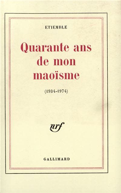 Quarante ans de mon maoïsme (1934 1974). - Dinamap pro 100 400 service manual.