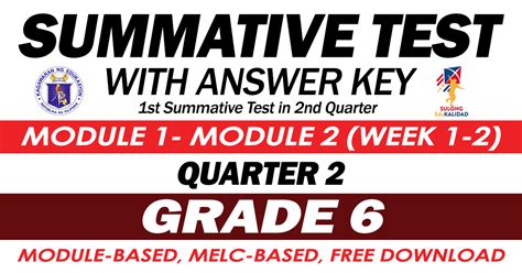 Quarter 3 Second Summative Test In English 6 With Answer Key …