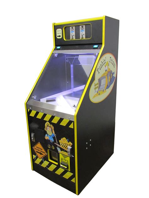 Aside from the “Bonus Hole” feature, this machine operates like a standard pusher where the object of the game is to insert a quarter at the top of the machine and attempt to win money and prizes. When the quarter drops onto the slider, if the quarter falls in a good spot, it pushes the quarter into other items that in turn fall.. 