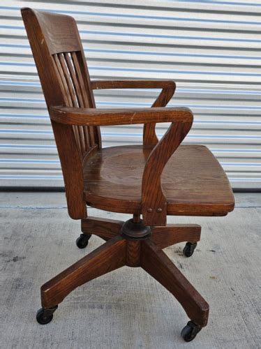 Quartersawn Oak Jurors / Bankers/office Armchair eBay