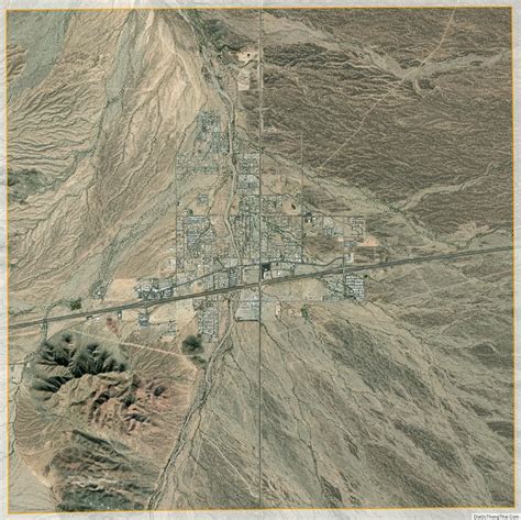 Quartzsite map satellite // USA, Arizona state