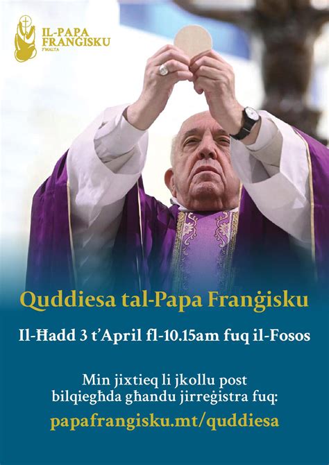 Quddiesa Papa – Reġistrazzjoni – Parroċċa Ħal Safi