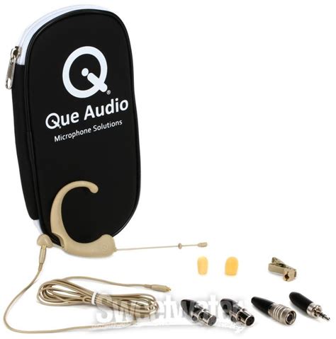 Que Audio DA12 DE Omnidirectional Earset Microphone - Petite, Beige