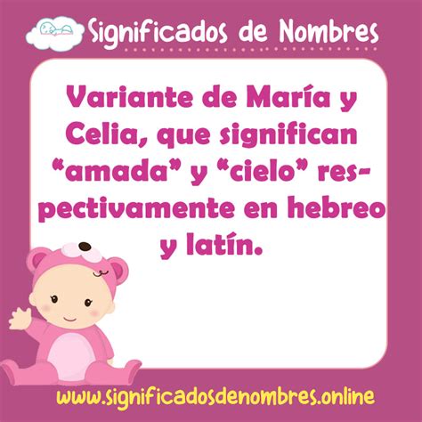 Que significa el nombre de maricela - Ejemplos