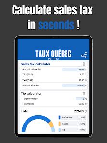 Quebec Tax Calculator GST QST APK Download for Android APKfun com