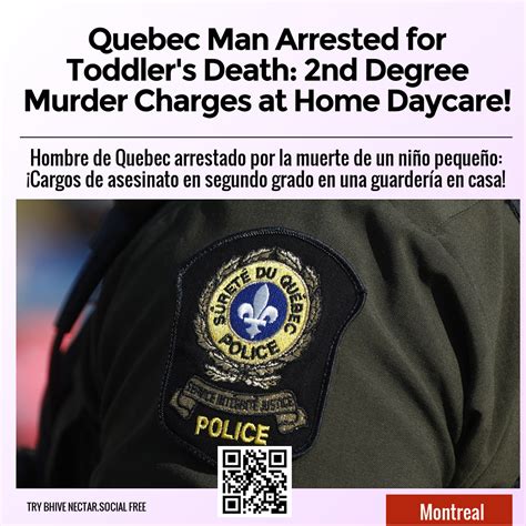 Quebec man charged with 2nd-degree murder after toddler’s death