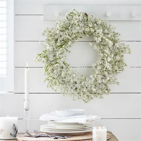 Queen Anne Lace Wreath - The White Company UK