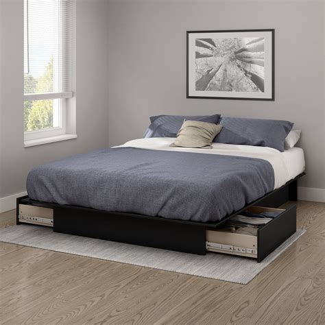 This king-size bed frame costs less than $200 to build, making it a great choice if you're looking to cut costs. It's a nice choice if you're looking for something more traditional. Plus, it's not a platform bed, meaning it has space for a box spring. DIY Bed Frame from Angela Marie Made. 10 of 22.. 