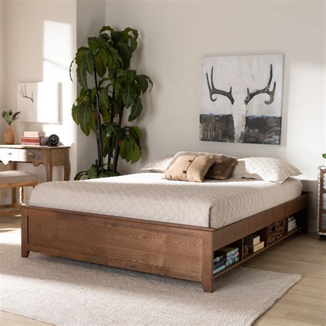 Queen size bed frame wood. Acacia Alander Bed Frame with Headboard Bed Frame Queen Size Solid Wood Platform Bed, Scandinavian Signature High Headboard Wood Bed Compatible with All Mattress Types, 30 Mins Assembly, Walnut. Options: 2 sizes. 4.8 out of 5 stars. 14. $499.99 $ 499. 99. FREE delivery Mar 21 - 25 . 