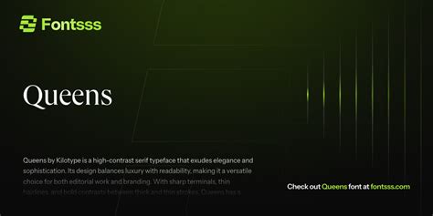 Queens bold font.  With sharp terminals, thin hairlines, and bold contrasts between th...