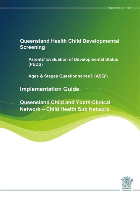 Queensland Health Child Development Screening implementation guide