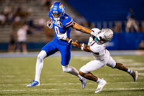 Game summary of the Kansas Jayhawks vs. Oklahoma State Cowboys NCAAF game, final score 32-39, from October 14, 2023 on ESPN. ... Quentin Skinner 49 Yd pass from Jason Bean (Two-Point Pass .... 