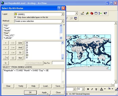 Query in results spatial gis