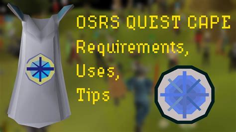 Quest cape reqs. Quest cape deserves more respect than a 99 cape. Anyone can get a 99 but to suffer through quests when you dislike questing is worthy of praise. Offers benefits that can rival most 99 skill capes. Fastest teleport to a fairy ring, the game is essentially fully unlocked to you if you get quest cape, having it means you're good at the game ... 