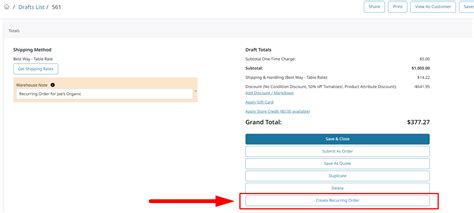 Quest inventory.  While placing an order, you can also create a recurring order based on...