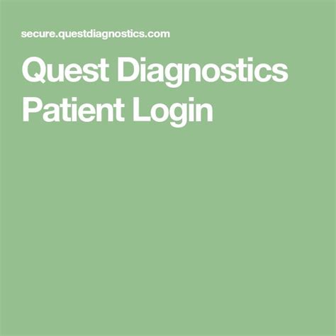 Quest lab login. Things To Know About Quest lab login. 