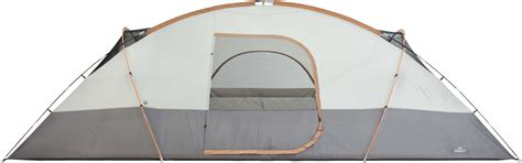 The comforts of home in the great outdoors are presented to you by the CORE Equipment 9-Person Lighted Cabin Tent. This tent has integrated LED lighting with a diffusion panel to disperse the light around the tent. ... 78" Sleeps up to 9 people or two queen air mattresses Packed Dimensions: 49" x 12" x 11" Packed Weight: 32 lbs .... 
