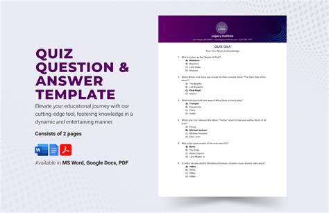 Question Answer Of Quiz