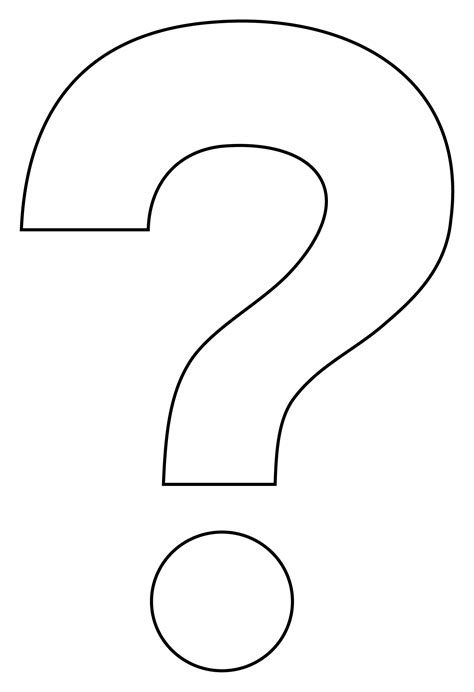 Question Mark Coloring Page