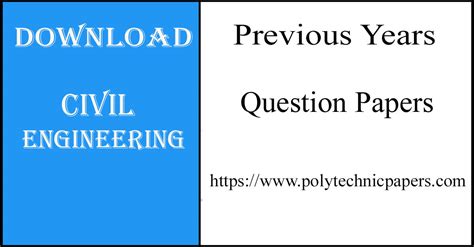 Question Model Civil Diploma In Engineering Paper For