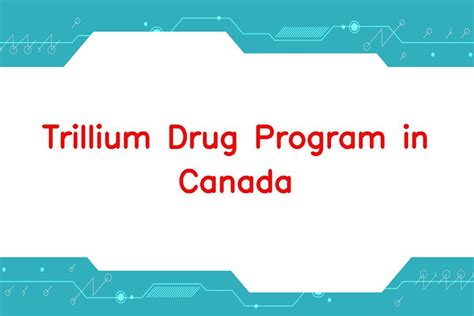 Question about Trillium Drug Benefit : PersonalFinanceCanada - Reddit