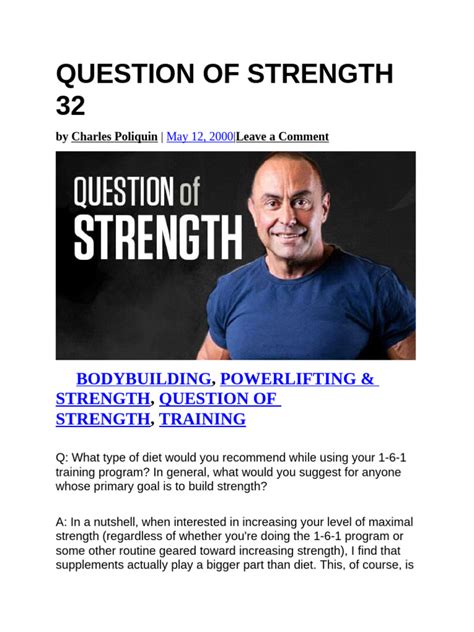 Question of Strength 32