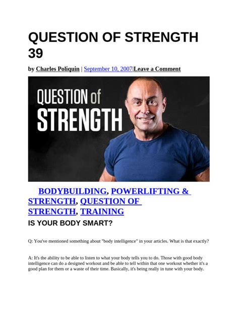 Question of Strength 39