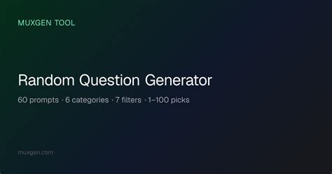 Question randomizer for test.  Choose a category, select a question! We are...