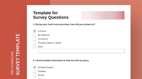 Questionnaire Free Google Docs Template by Free Google Docs Templates