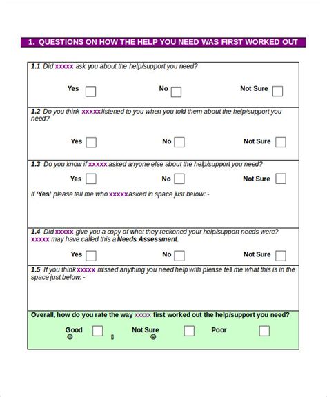 Questionnaire in Word 33+ Examples, Format, Sample Examples
