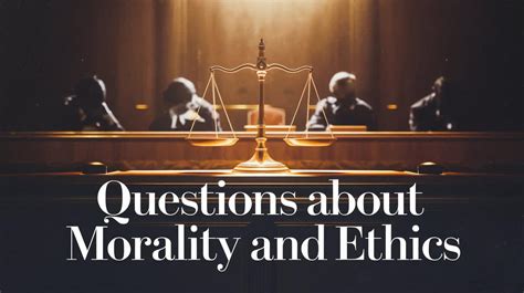 Questions About Morality
