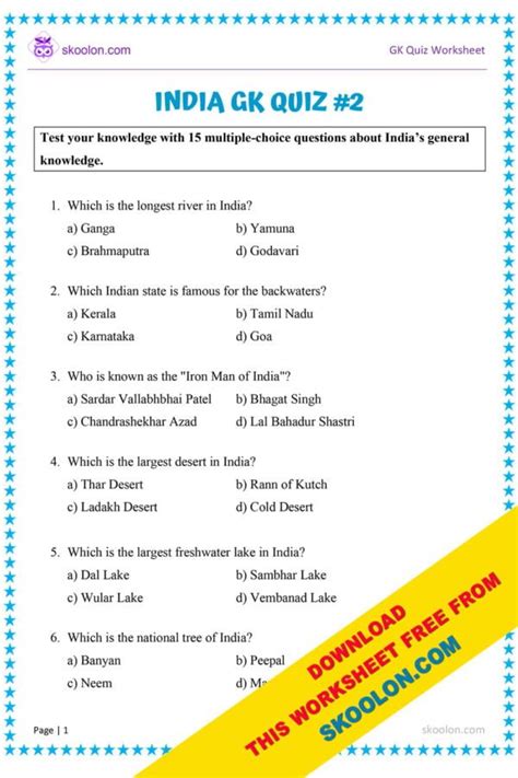 Questions And Answers Related To India