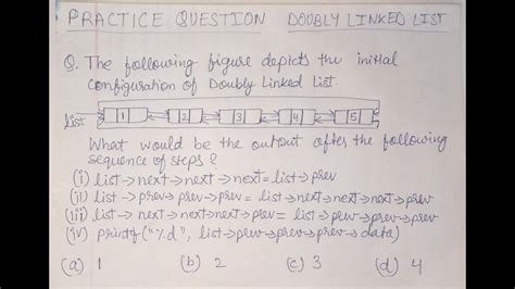 Questions On Linked List For Gate
