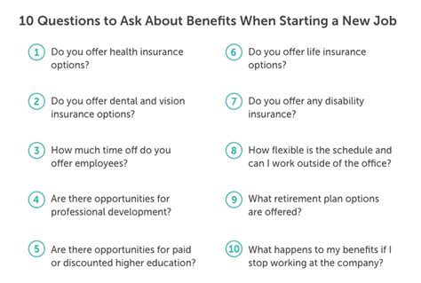 Questions To Ask About Job Benefits