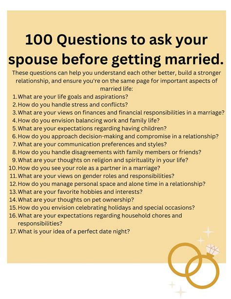 Questions To Ask When Preparing For Marriage