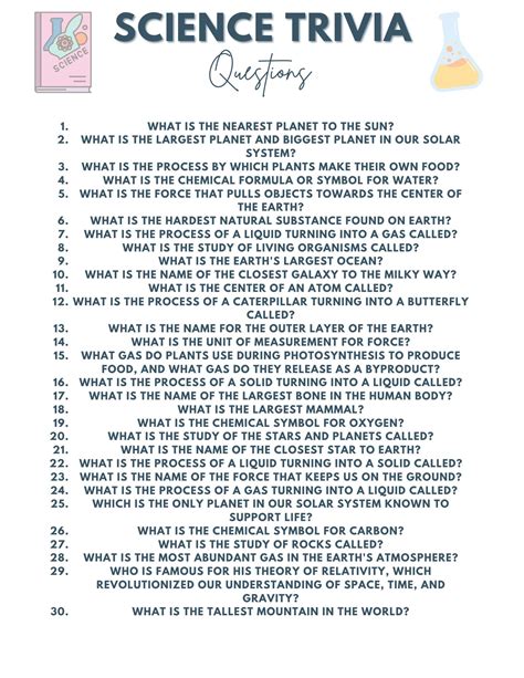 Questions With Answers Science