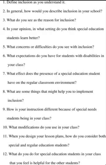 Questions and Answers on Special Education Meeting …