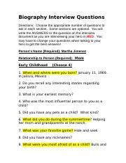 Questions to ask biography writing software