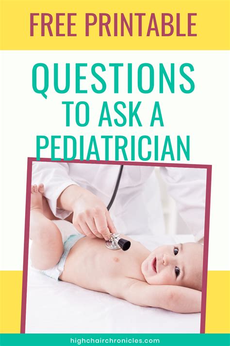 Questions to ask pediatrician in interview