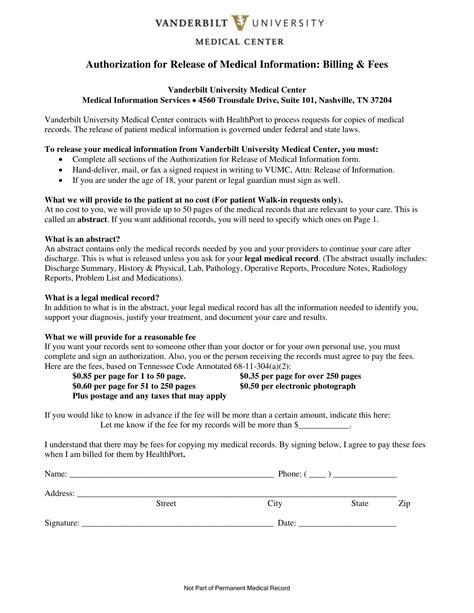 Quick Access Vanderbilt Form Fill Out and Sign Printable PDF Template