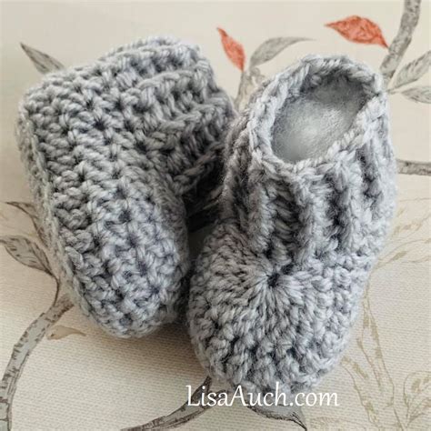 Quick And Easy Crochet Baby Booties Free Pattern