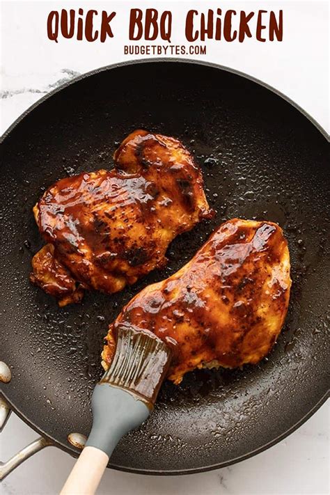 Quick BBQ Chicken - No Grill Needed! - Budget Bytes