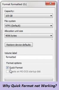 Quick Format Does Not Work – What to Do? - Remo Recover